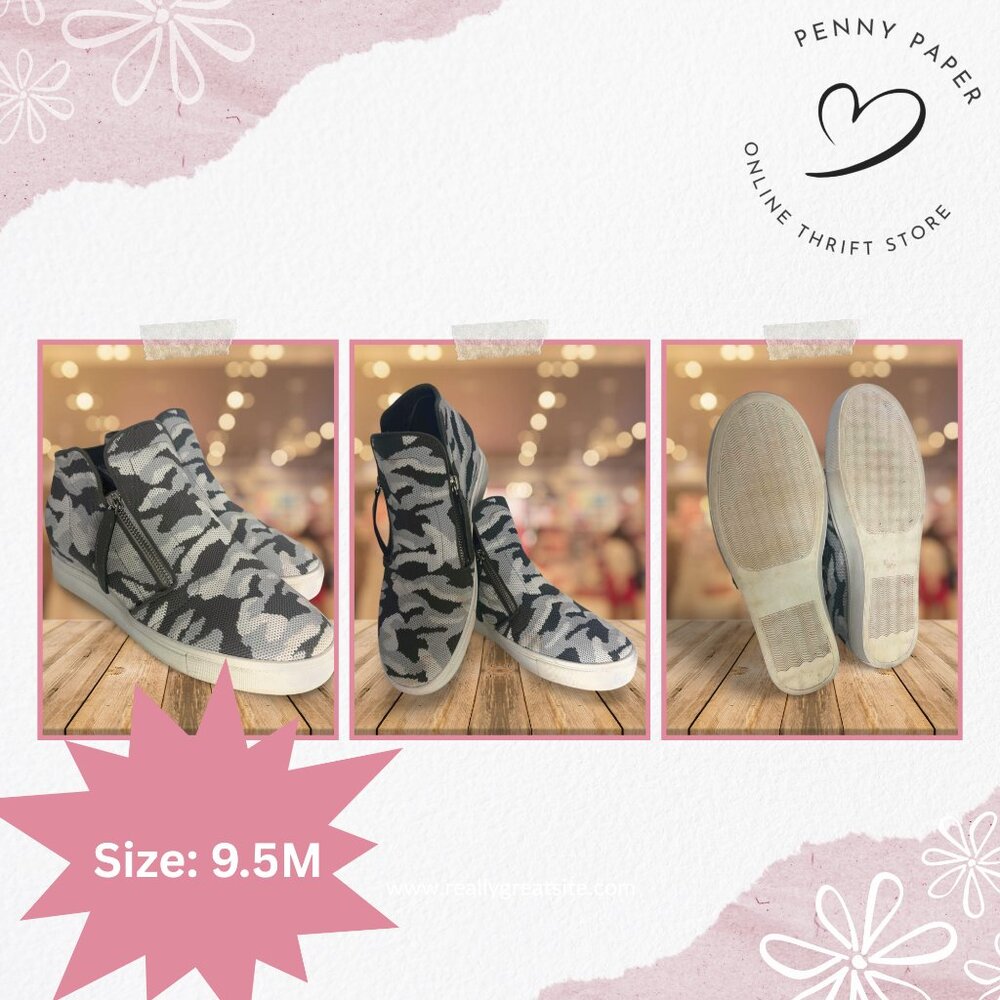 Steve Madden Camo Wedge Tennis Shoes – Sporty Edge Meets Street-Chic Style